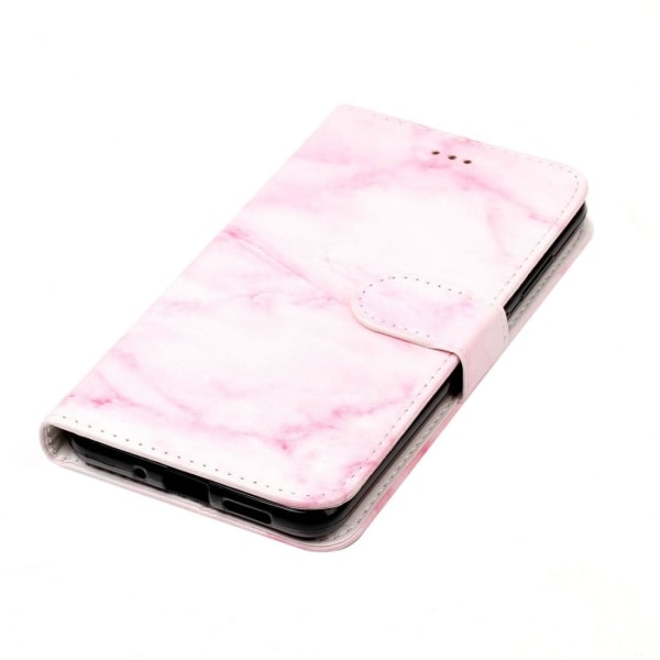 Plånboksfodral för Huawei P10 Lite- Rosa marmor Rosa