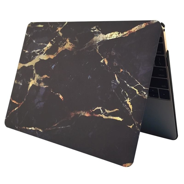 Skal för för Macbook Pro 15.4-tum - Marmor svart & guld Svart &amp; Guldfärgat