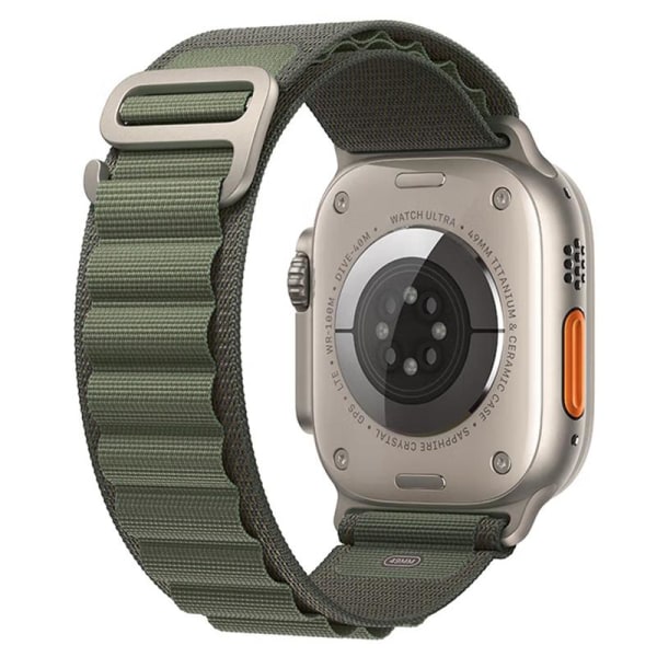 Armband för Apple Watch 42/44/45/49mm nylon Armegrön Armegrön