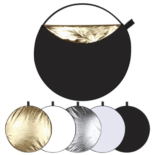 Puluz 5 i 1 Reflexskärm silver, transparent, guld, vit, svart Transparent