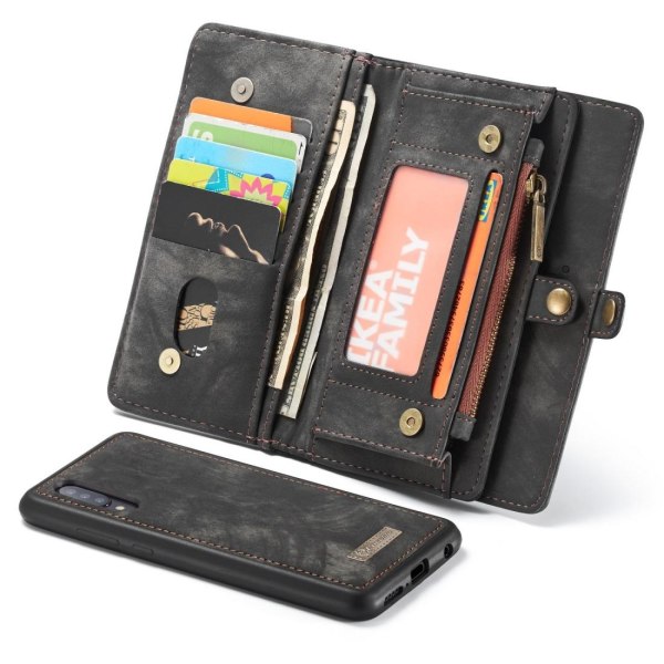 CaseMe Plånboksfodral med magnetskal för Galaxy A50 Svart Svart