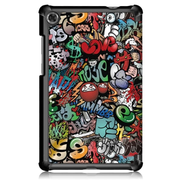 Fodral för Lenovo Tab M8 - Graffiti Flerfärgat Graffitimönster