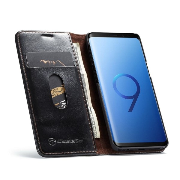 CaseMe Plånboksfodral med kortplats för Galaxy S9 Svart Svart