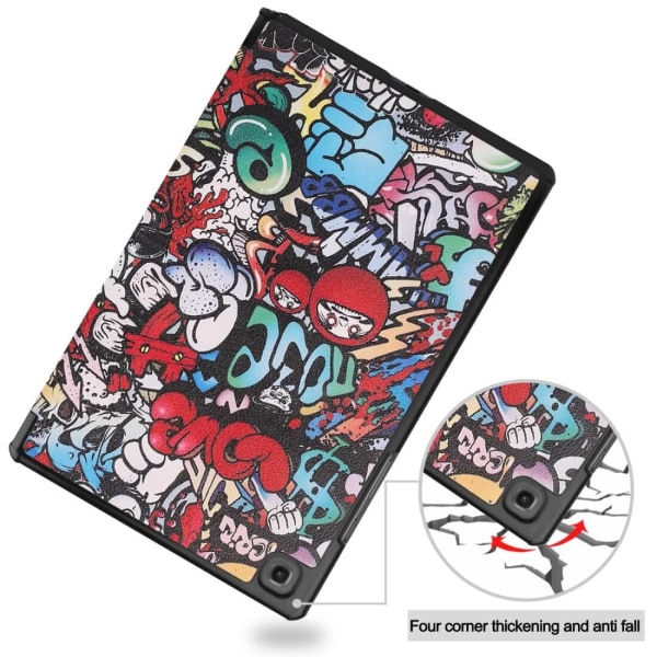 Fodral för Samsung Galaxy Tab A7 10.4 2020 T500/T505 - Graffiti nbsp;Flerfärgat graffittimönster
