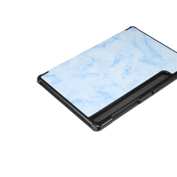 Fodral för Galaxy Tab S7 Plus S8 Plus T970 marmormönster Ljusblå