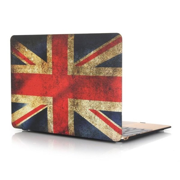 Skal för Macbook 12-tum - Storbritanniens flagga Blå, Vit &amp; Röd