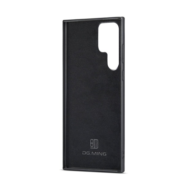 DG.MING 2 i 1 Vikbar plånbok & magnetiskt skal för Samsung Galax Brun Brun