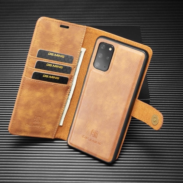 Plånboksfodral med magnetskal för Samsung Galaxy S20 Plus - DG.M Brun