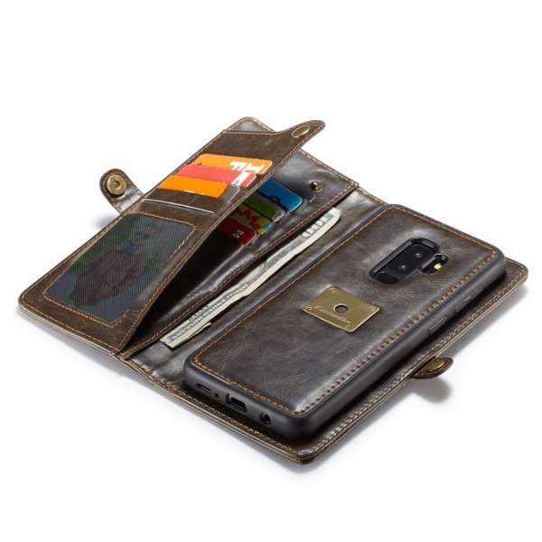 CaseMe CaseMe  Plånboksfodral med magnetskal PU-läder för Galaxy Brun
