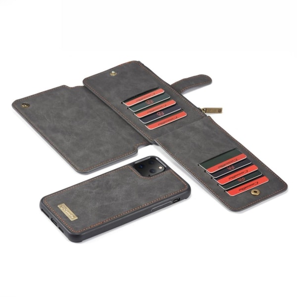 CaseMe Plånboksfodral med magnetskal för iPhone 11 Pro Svart Svart