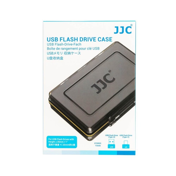 JJC hårt Minneskortsfodral för USB Flash Drive 20x Type-A & 4x T