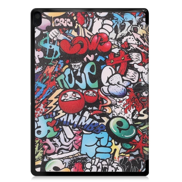 Fodral för Lenovo Tab E10 X104 - Graffiti Flerfärgat Graffitimönster