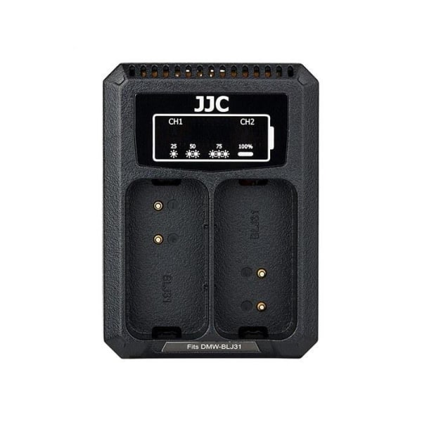 JJC USB-driven dubbel batteriladdare för Panasonic DMW-BLJ31