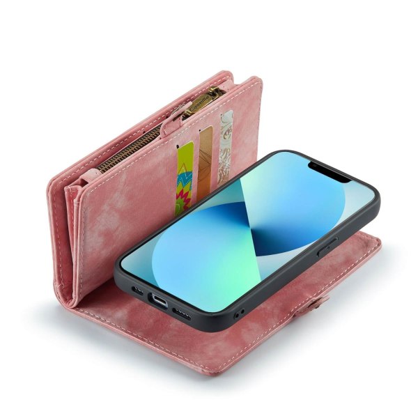 CaseMe Plånboksfodral med magnetskal för iPhone 13 Pro Rosa Rosa