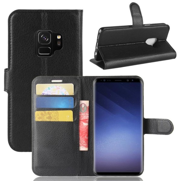 Plånboksfodral för Galaxy S9 Svart