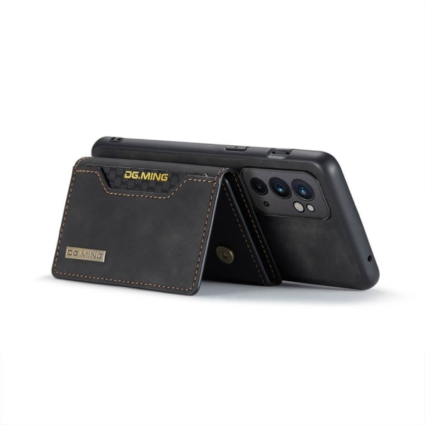DG.MING 2 i 1 Vikbar plånbok & magnetiskt skal för OnePlus 9RT 5 Svart Svart