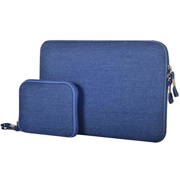 Laptopväska + liten väska - Jeans blå 11.6-tum