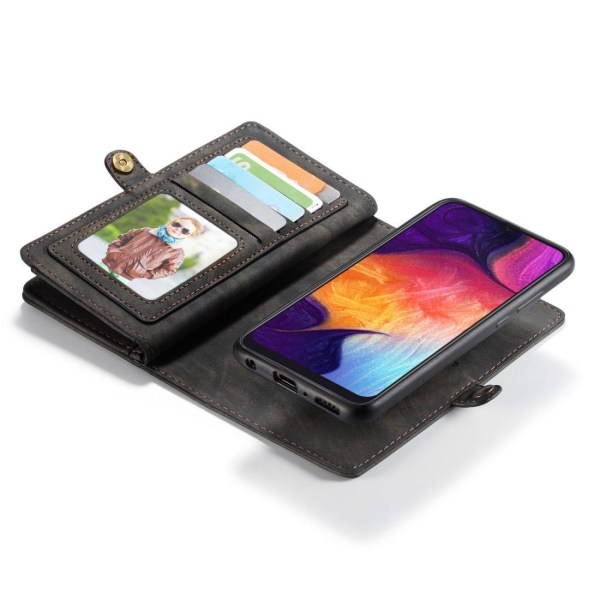 CaseMe Plånboksfodral med magnetskal för Galaxy A50 Svart Svart