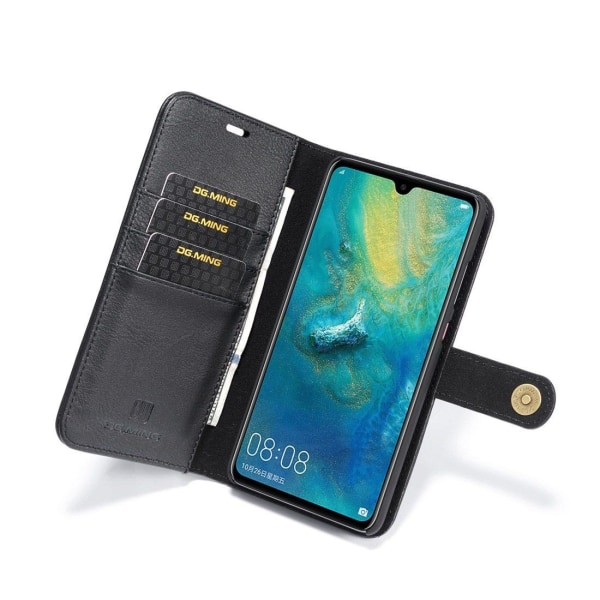 Plånboksfodral med magnetskal för Huawei Mate 20 Svart - DG.MING Svart