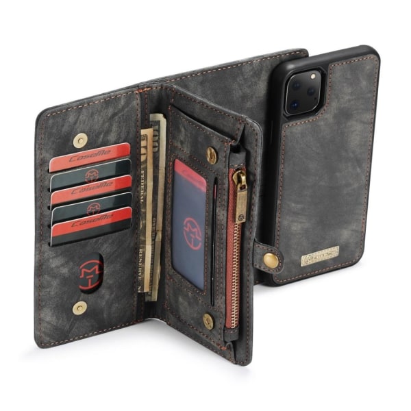 CaseMe Plånboksfodral med magnetskal för iPhone 11 Pro Max Grå Grå