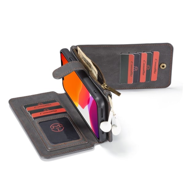 CaseMe Plånboksfodral med magnetskal för iPhone 11 Pro Max Svart Svart