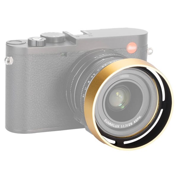 JJC Motljusskydd & objektivlock för Leica Q-Serien Q3 Q2 Q1 guld