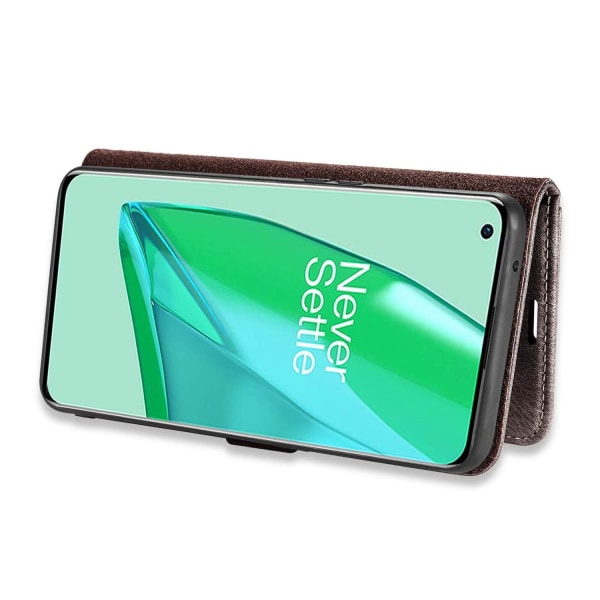 DG.MING Plånboksfodral med magnetskal för OnePlus 9 Pro Grå