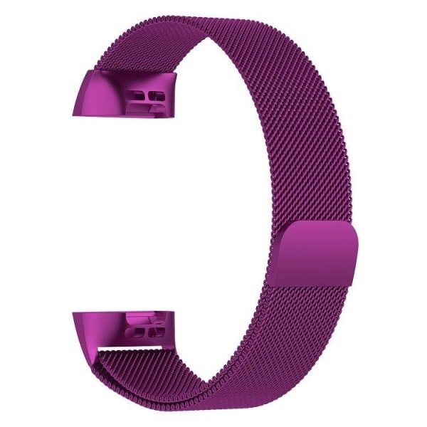 Armband för Fitbit Charge 3/4 kedja Magnetiskt lås - Lila Lila
