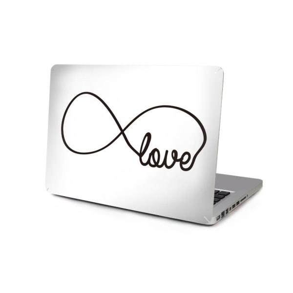 Skin för Macbook Pro 13.3-tum - Infinity love nbsp;Vit &amp; Svart