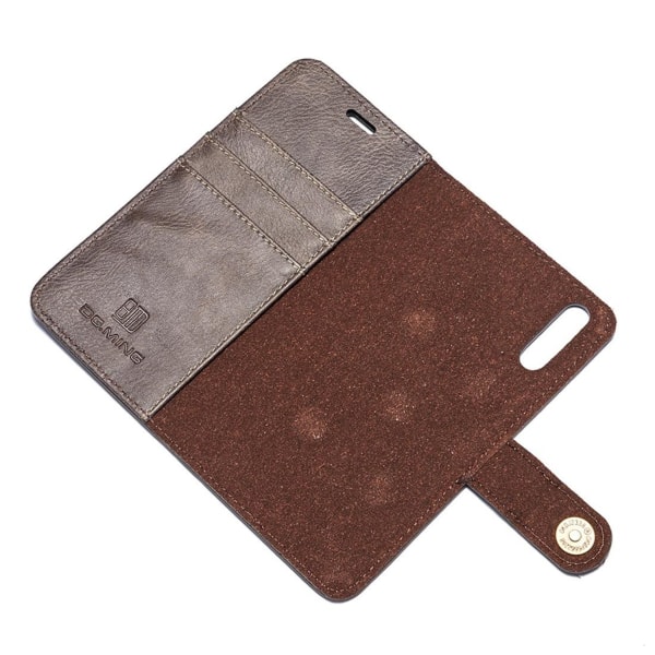 Plånboksfodral med magnetskal  för Huawei P20 Mörkbrun - DG.MING Mörkbrun
