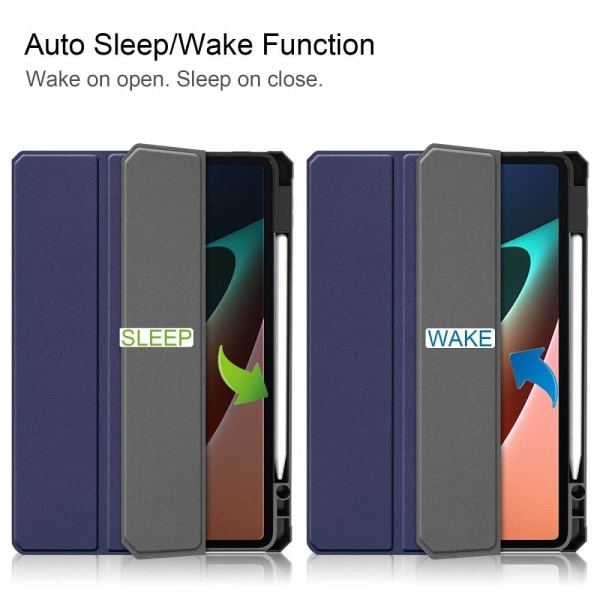 Fodral för Xiaomi Pad 5/5 Pro Sleep/ Wake-up funktion blå Blå
