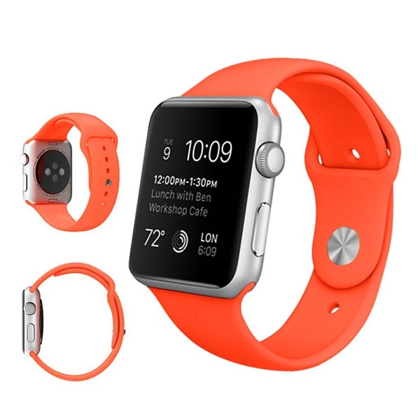 Armband för Apple Watch 38/40/41mm silikon Orange Orange