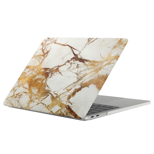 Skal för Macbook Pro 13.3-tum - Marmor vit guld A1706/A1708 Vit &amp; Guld