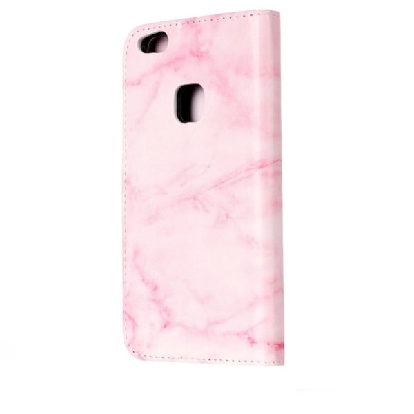 Plånboksfodral för Huawei P10 Lite- Rosa marmor Rosa