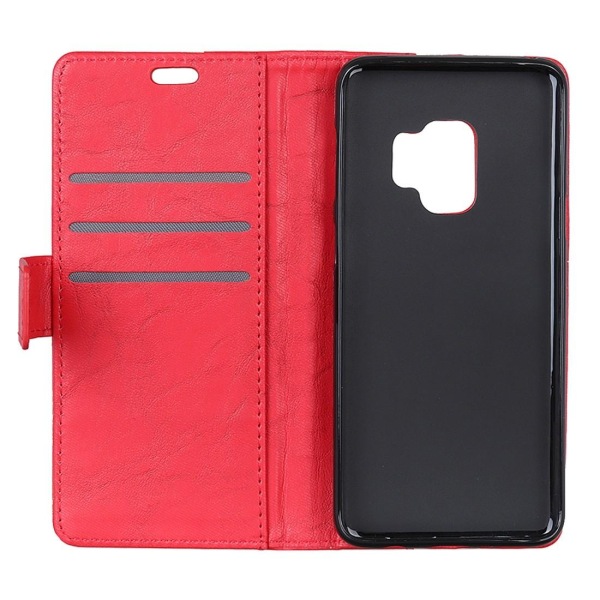 Plånboksfodral för Galaxy S9 - Röd marmormönster Röd