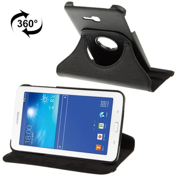 Roterbart Flipfodral för Galaxy Tab 3 Lite T110 /T111 Svart