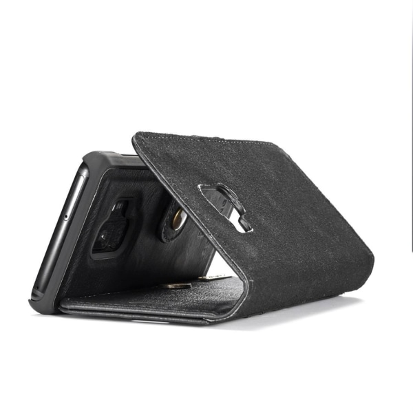 Plånboksfodral med magnetskal för Galaxy S9 Svart - DG.MING Svart