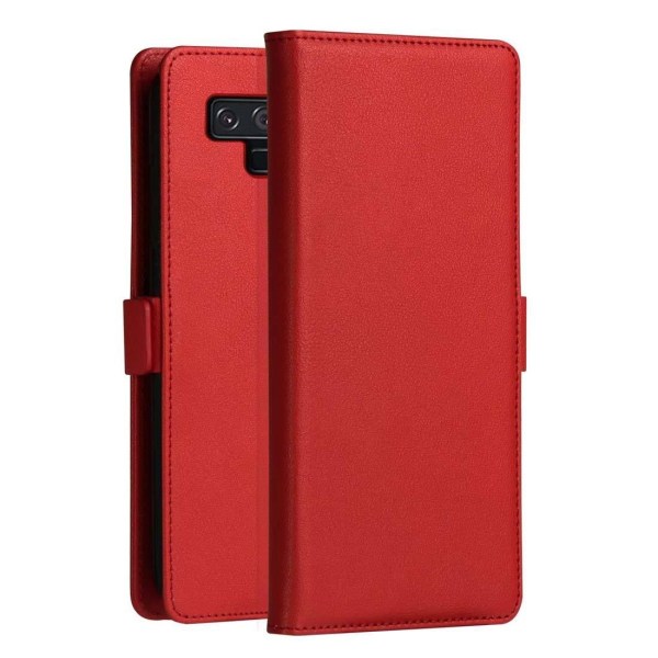 Plånboksfodral för Galaxy Note 9 med kortplats PU-läder Röd - DZ Röd