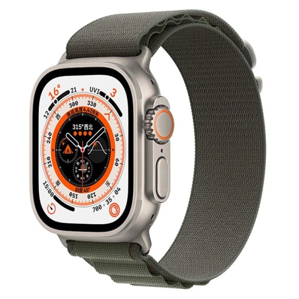 Armband för Apple Watch 42/44/45/49mm nylon Armegrön Armegrön