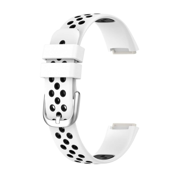 Silikonarmband Vit & Svart för Fitbit Luxe 110-210mm