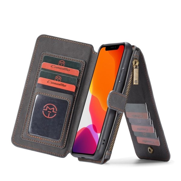 CaseMe Plånboksfodral med magnetskal för iPhone 11 Pro Max Svart Svart