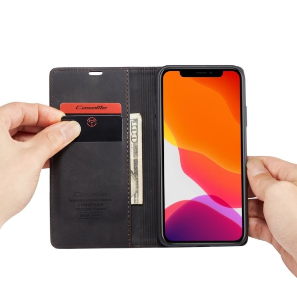 CaseMe Plånboksfodral med kortplats för iPhone 11 Pro Max Svart Svart