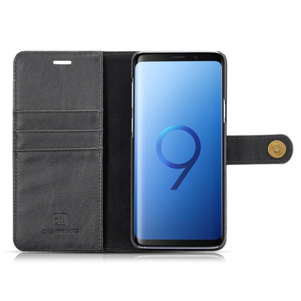 Plånboksfodral med magnetskal för Galaxy S9 Plus Svart - DG.MING Svart
