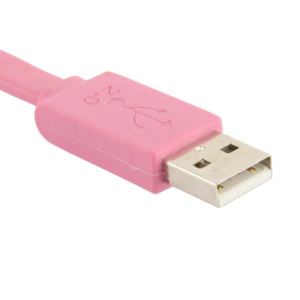 USB-kabel 2.0 till Micro USB 1.5 meter platt kabel Blå