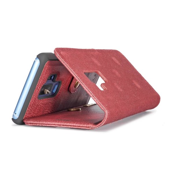 Plånboksfodral med magnetskal för Galaxy S9 Plus Röd - DG.MING Röd