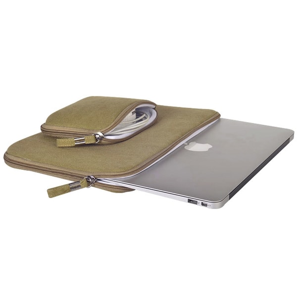 Laptopväska + liten väska 11.6 tum - Jeanstyg Khaki 11.6-tum