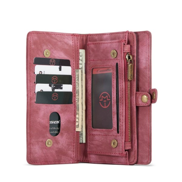 CaseMe Plånboksfodral med magnetskal för iPhone 12/12 Pro Röd Röd