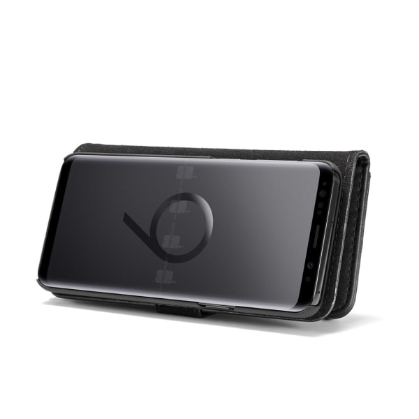 Plånboksfodral med magnetskal för Galaxy S9 Svart - DG.MING Svart