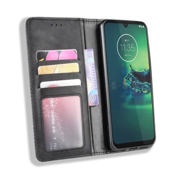 Plånboksfodral för Motorola Moto G8 Plus Svart