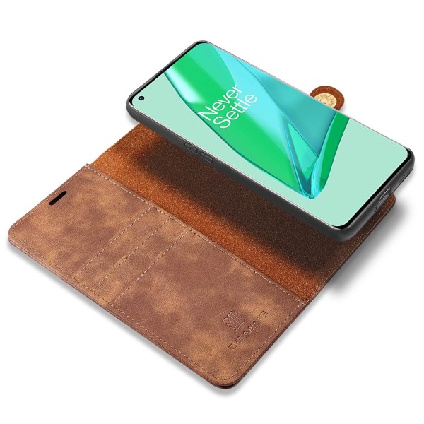 Plånboksfodral med magnetskal för OnePlus 9 Pro Brun - DG.MING Brun Brun